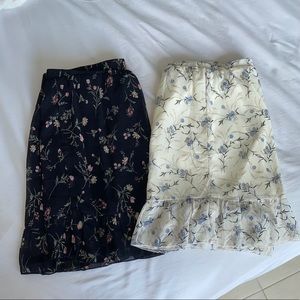 Floral skirts